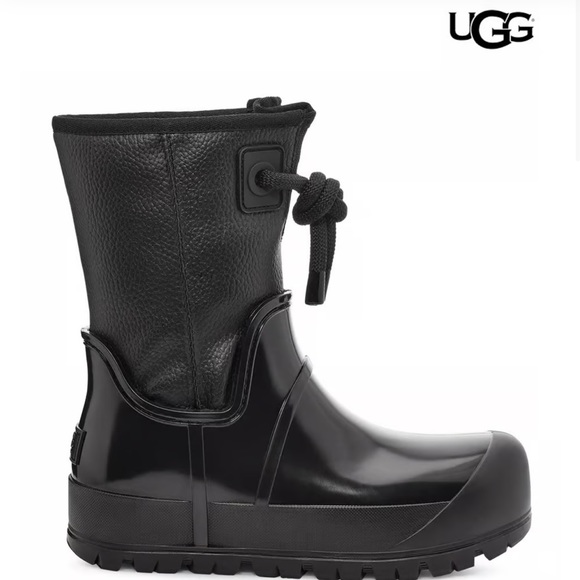 UGG Women’s Raincloud Lace black boots - Picture 12 of 15